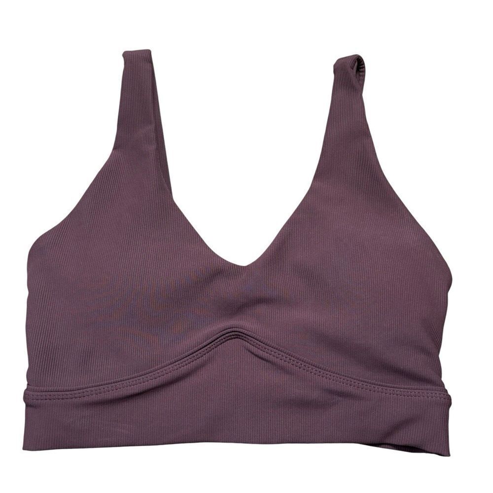 WILO Ribbed Sports Bra in Chocolate Brown  Activewear Size XS